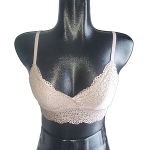 Aerie Tan Colored Pullover Lace Bra XS